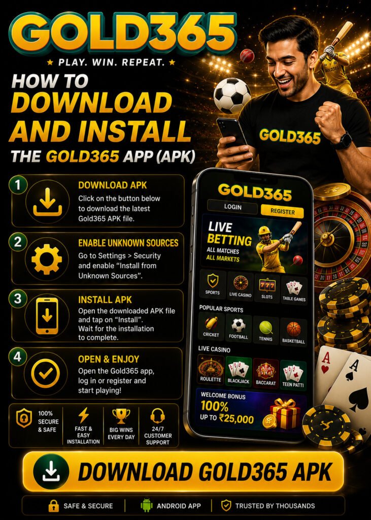 How to Download and Install the Gold365 App (APK)